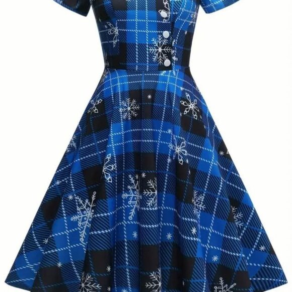 Ladies size Large Christmas Retro Dress - Picture 11 of 11